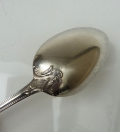 French Rococo style silver plated coffee spoons