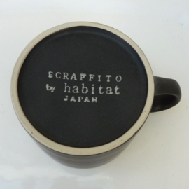 Habitat Scraffito cup with saucer