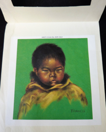 Dorothy Francis print Inuit boy Kakut of Arctic Bay