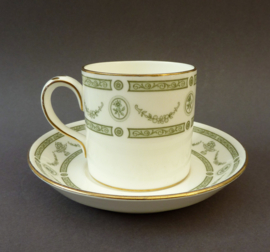 Crown Staffordshire Apollo coffee cup with saucer