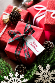 Kerst kadoverpakking luxe
