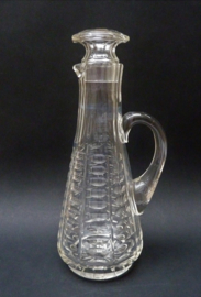 Art Deco cut crystal claret jug