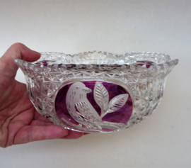 Hofbauer Crystal The Byrdes Collection chocolate bowl