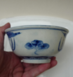 Vietnamese blue and white porcelain bowl Phoenix and Dragon