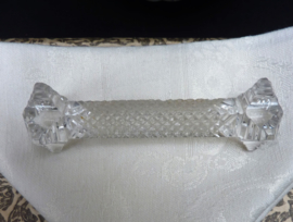 Val St Lambert antique crystal knife rests and master carving knife rest