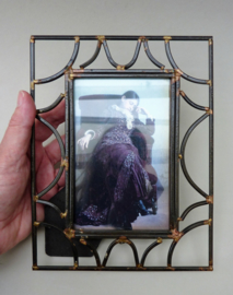 Art Deco wrought iron picture frame