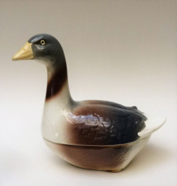 Michel Caugant Goose tureen signed