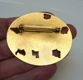 Cloisonne bloemen broche