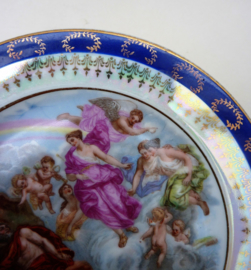 Antieke Royal Vienna stijl brood en boter bordjes set