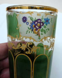 Antique Bohemian ice tea glasses