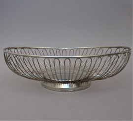 Mid Century Modern design chrome wire basket