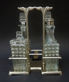 Art Deco menage stel cruet set