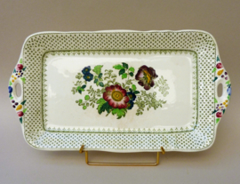 Masons Ironstone Paynsley Patt Green sandwich schaal