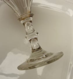 Leerdam paraplu glas Spitse dubbele platte knoop rond 1900