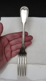 Christofle Alfenide Chinon antique silver plated table fork