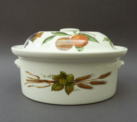 Royal Worcester Evesham M aspergeschaal met deksel