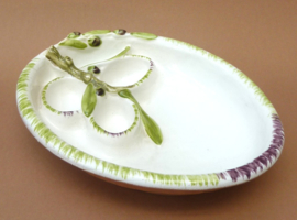 Italiaanse faience antipasti schaal