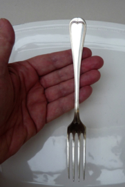 Wellner Augsburger Faden silver plated dessert fork