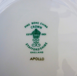 Crown Staffordshire Apollo koffiekop en schotel