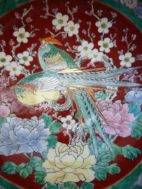 Yamatoku Japan porcelain bowl Birds of Paradise