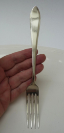 Gero GZ Spitsfilet verzilverde dinervork