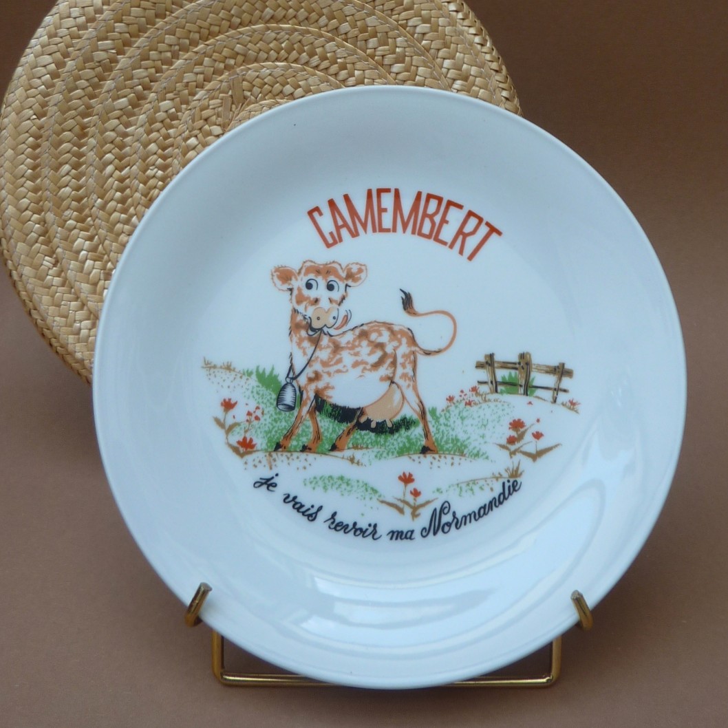 French porcelain cheese plates