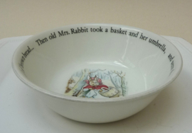 Wedgwood Peter Rabbit porridge bowl Mrs Rabbit