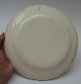 Faiencerie d'Art Hadancourt dinner plate with rooster