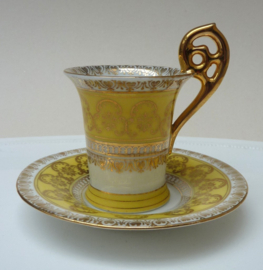 Franz Dorfl Wenen demitasse kop en schotels 19e eeuw