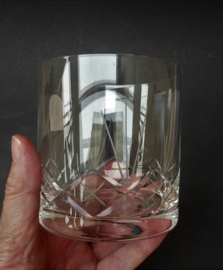 La Galaica cut crystal old fashioned whisky tumbler
