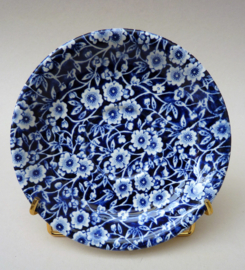 Burleigh Pottery Blue Calico loose saucer for breakfast cup