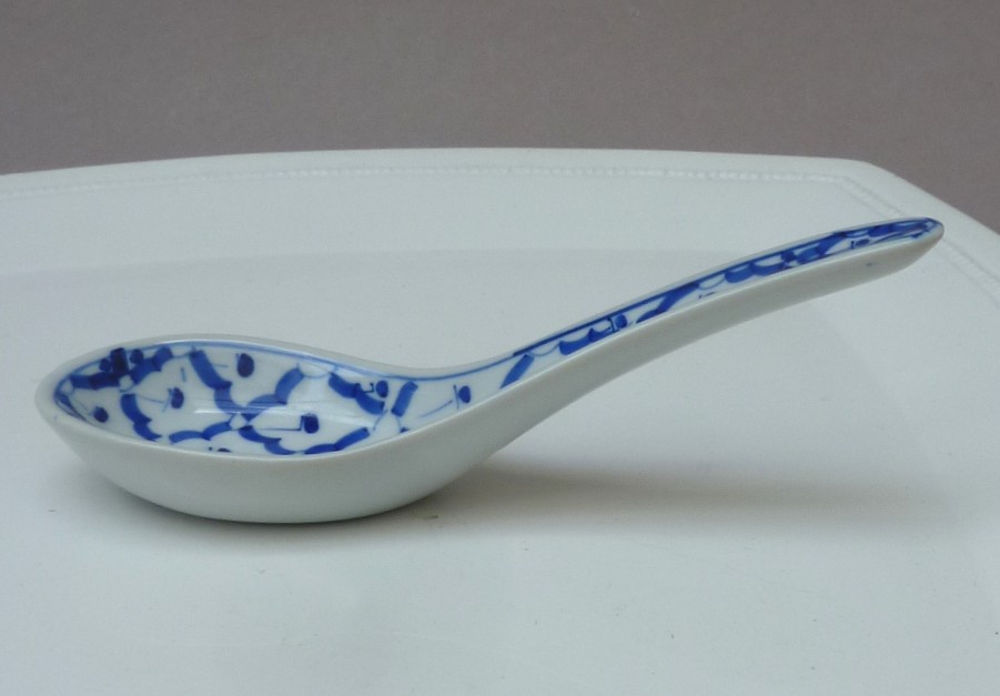 Thaise blauw wit porseleinen lepel