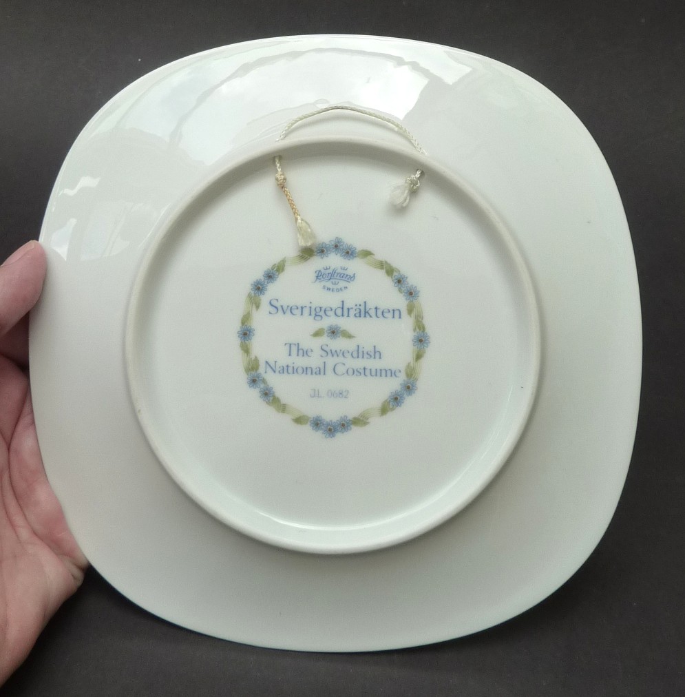 Rorstrand Swedish National Costume wall plate