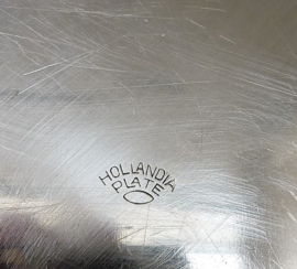 Hollandia Plate verzilverde Art Deco hotelware hors d'oeuvres schaal