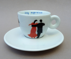 Illy Art Collection 1999 Marco Lodola Tazzine Ballerine espresso kop en schotel  nr 4