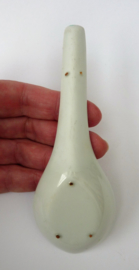 Chinese porcelain turquoise Wan Shou Wu Jiang spoon