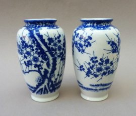 Nippon Tokusei Sakura Blossom vases