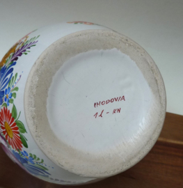 Chodovia Folk Art handbeschilderde bloemen vaas