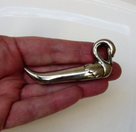 Silver plated swan knife rests set