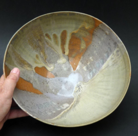 Studio Pottery Japandi stijl druipglazuur kom XL