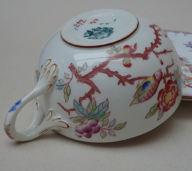 Sarreguemines Minton pattern 252 tea cup with saucer 19th century