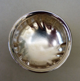 Cohr Denmark verzilverd zoutvat met glazen binnenbak