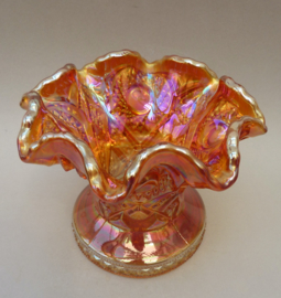 Imperial Glass Ohio Fashion Marigold Carnival voet voor Punch schaal