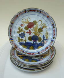 CACF Faenza Italy Blue Carnation plates