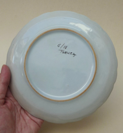 CACF Faenza Italy Blue Carnation plate 18 cm