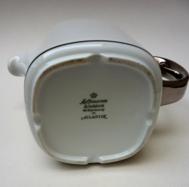 Seltmann Weiden Atlantik Mid Century koffiepot wit met zilver