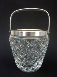 WMF silver plated mounted lead crystal ice bucket