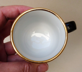 SPM Walkure blackand gold  bistroware porcelain espresso cup