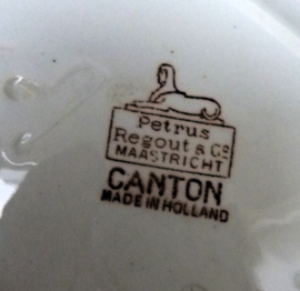 Petrus Regout decor Canton friandise schaaltje 19e eeuw