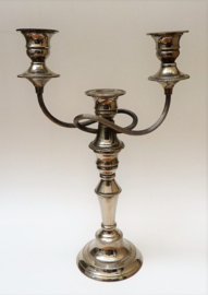 Ianthe of England three sconce silverplated candlestick